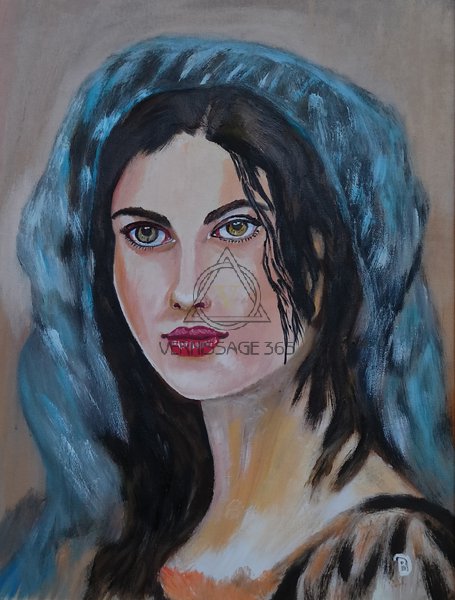 Девушка в шифоновом платке