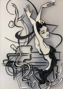 Картина из кожи « Прима»