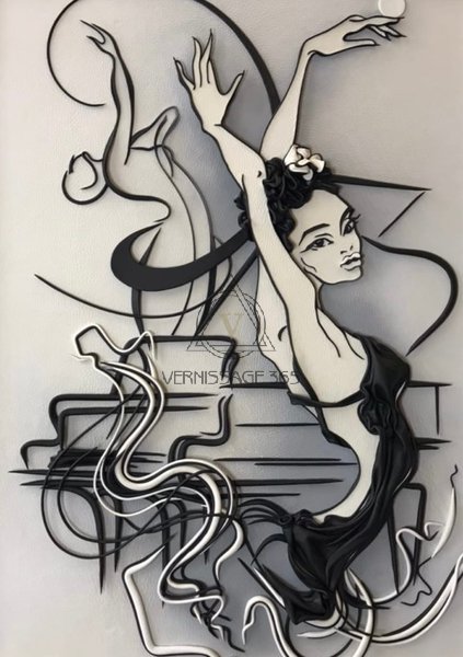 Картина из кожи « Прима»