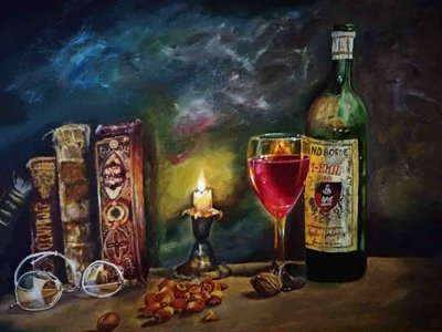 Вино при свече