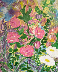 Цветы в сиреневом