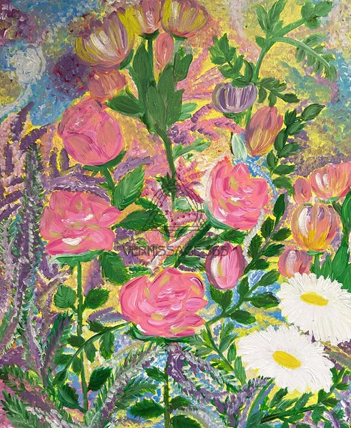 Цветы в сиреневом