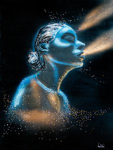 "Сквозь пространство" Девушка