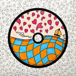 Super Lovin’ A3 Одинокий парусник под дождем из сердечек