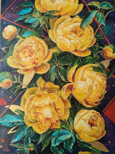 Жёлтые Пионы