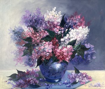 Сирень в вазе