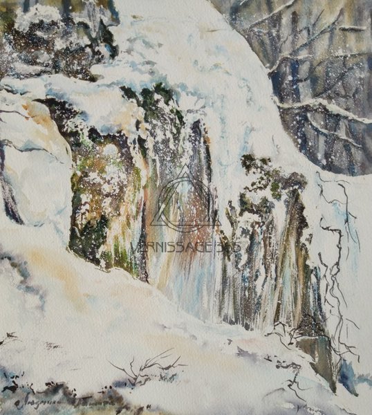 Зимняя поступь водопада