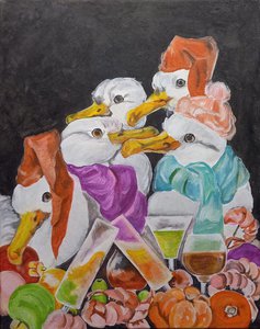 Охотоморские пацаны отмечают