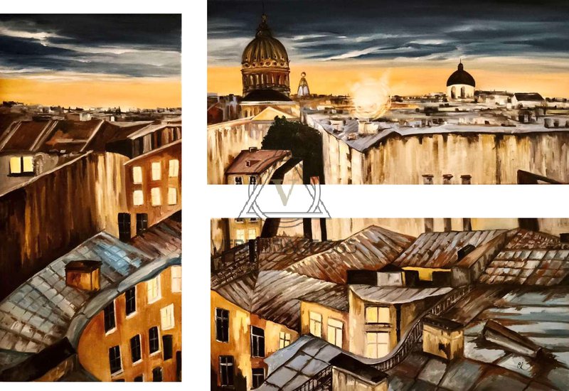 Триптих: крыши Питера