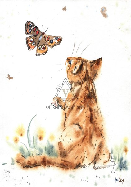 Рыжик заигрывает с природой