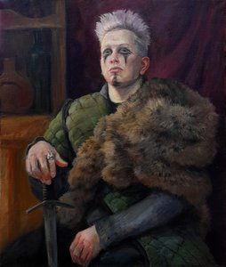 Портрет молодого человека в костюме викинга
