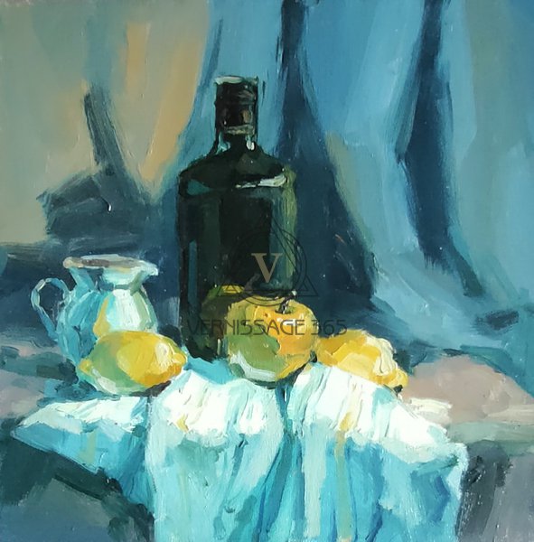 Мужской натюрморт с лимонами