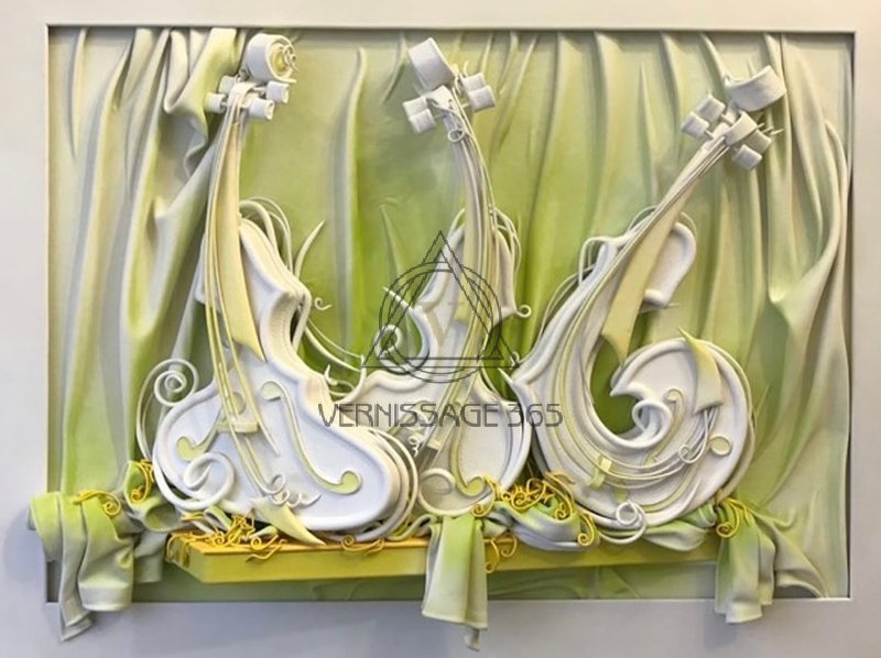 Картина из кожи « Ноктюрн»