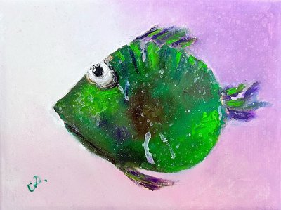 Картина маслом: Рыбка