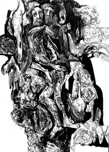 Царь Соломон на троне со львами