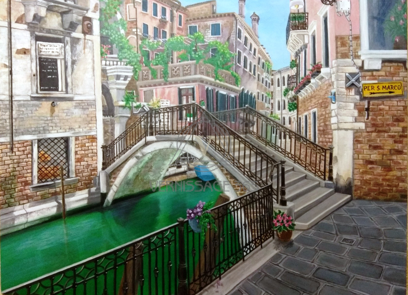 Улочки Венеции. Мост для поцелуев.