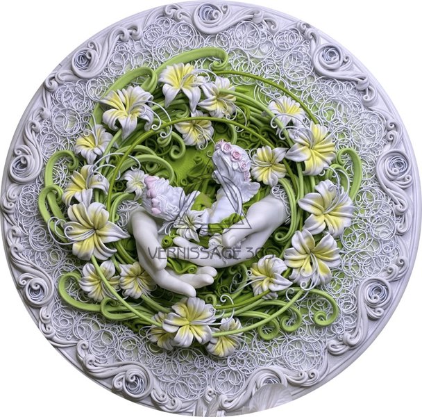 Панно « Гений и Юнона»