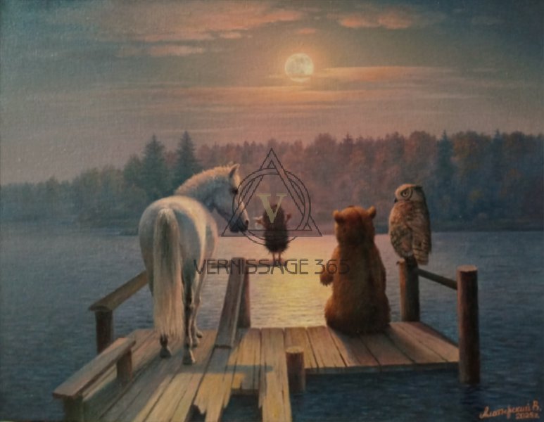 На луну полюбоваться