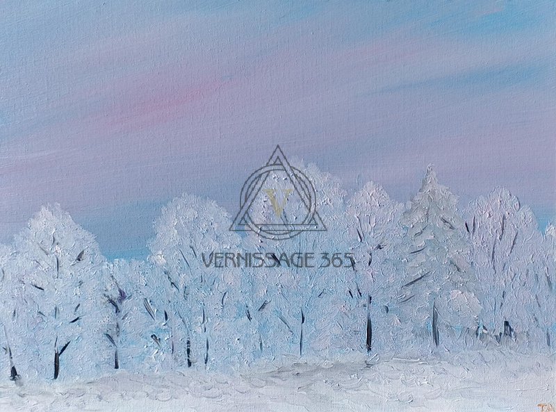 Деревья в снегу