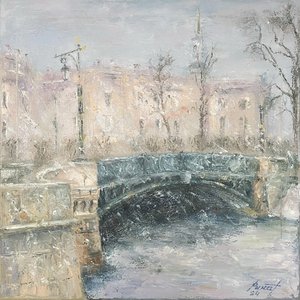 Зимний пейзаж Санкт-Петербурга