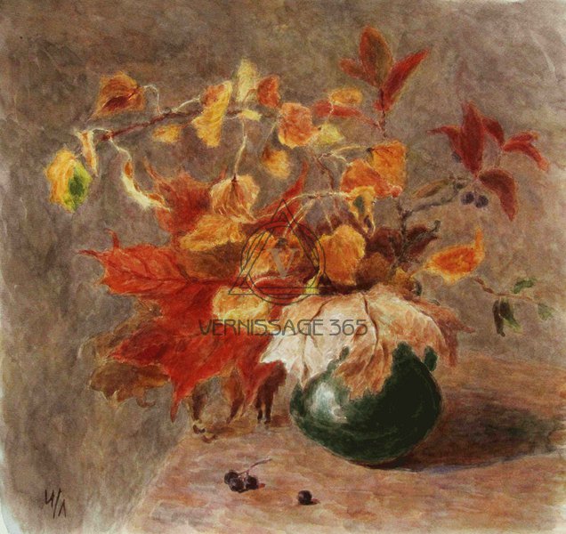 Осенние листья в кувшине
