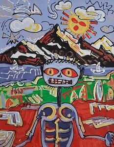 Человек на пляже