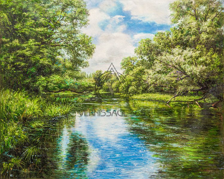 Отражалось небо в зеркале речном…