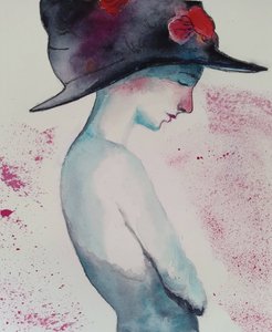 Шляпа с розами