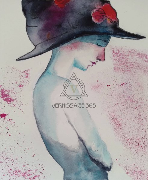 Шляпа с розами