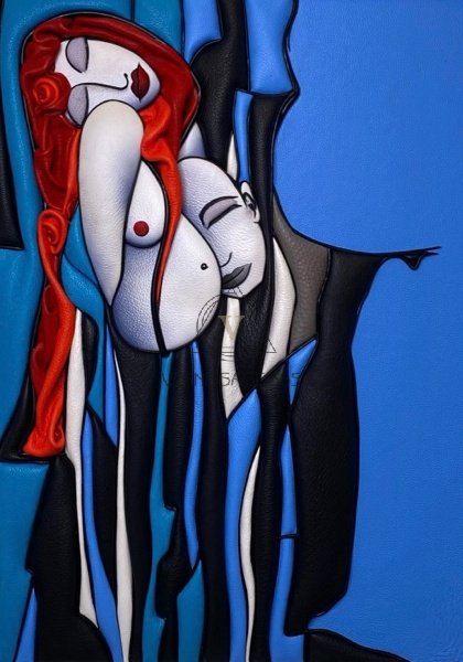 Ксртина из кожи «Дорогой мой человек»