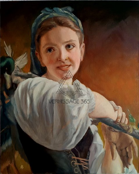 Вольная копия "Возвращение с рынка"