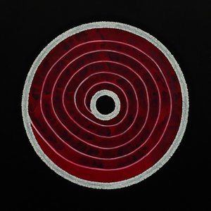 Infusion’ A1 Красно-белая абстракция с узором