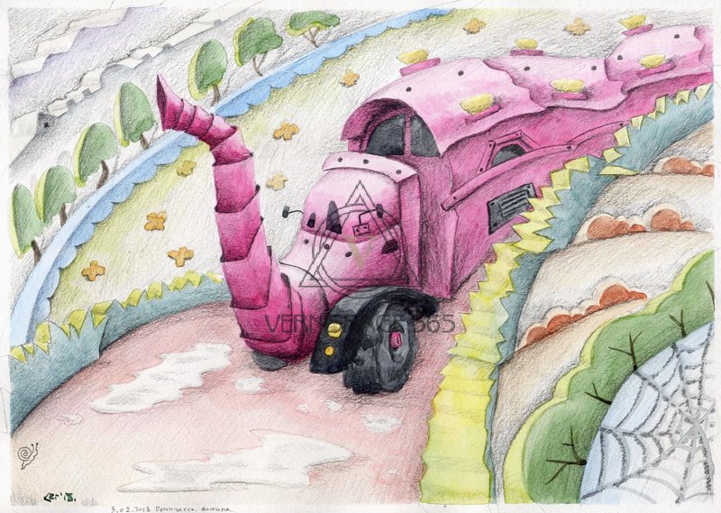 Розовый фургон