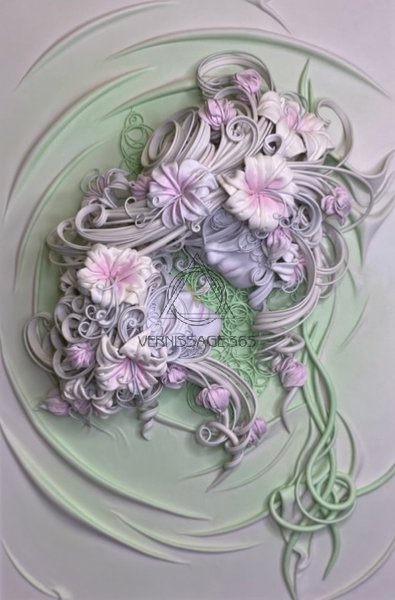 Картина из кожи « Мистерия»