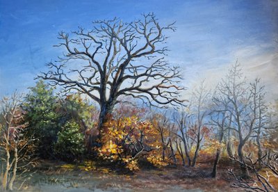 Картина "Осенний дуб"