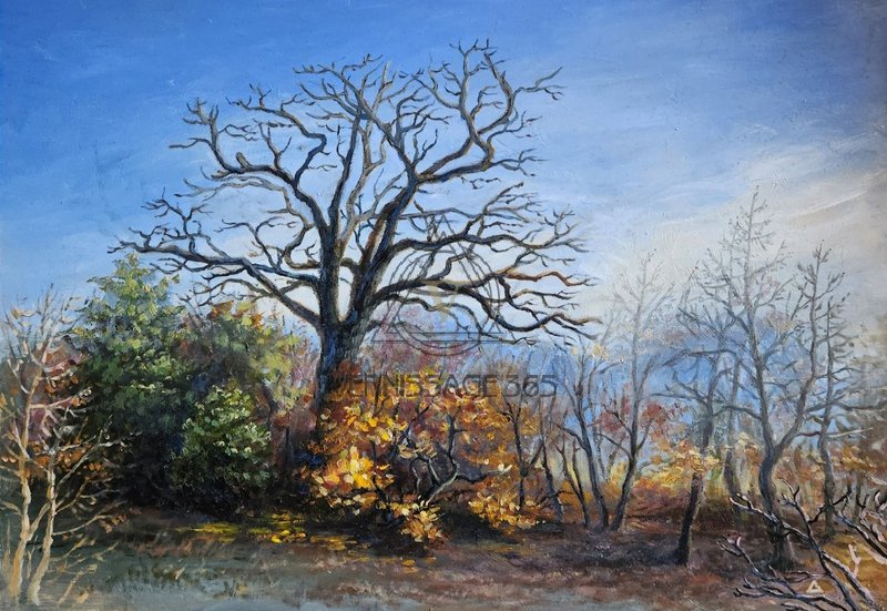 Картина "Осенний дуб"