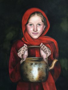 Девочка с чайником