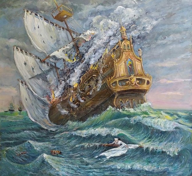 Картина "Знамя" 65×70