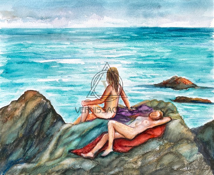 Девушки. Дикий пляж.