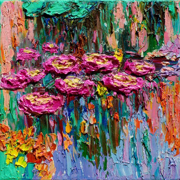 Водные лилии масло