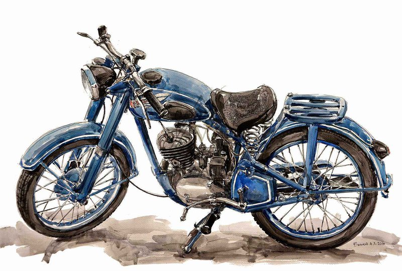 Рисунок мотоцикла К 125М