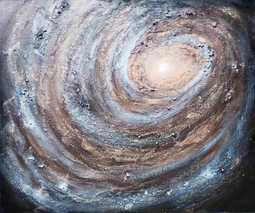 Фактурная картина "Рождение галактики"