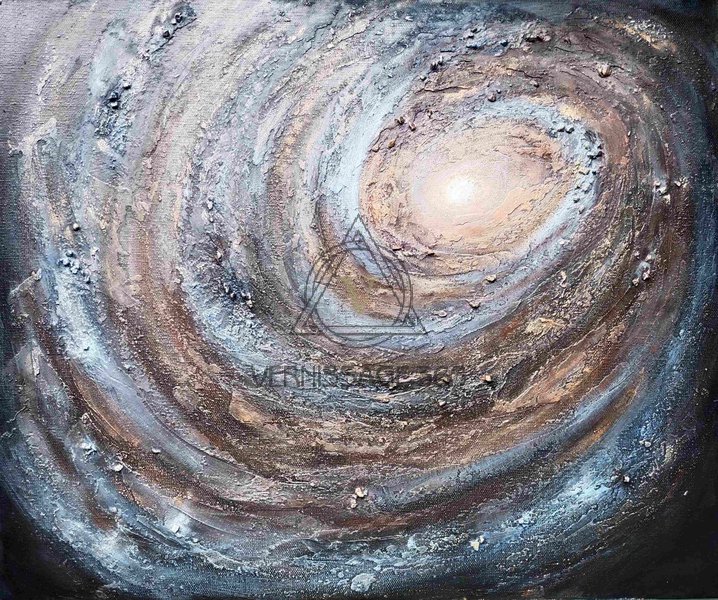Фактурная картина "Рождение галактики"