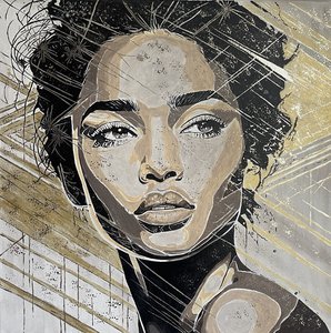 Абстрактное лицо девушки