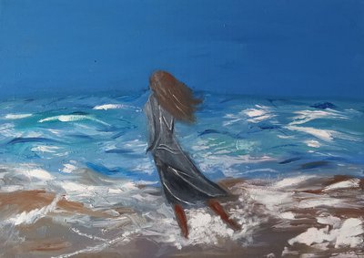 девушка у моря