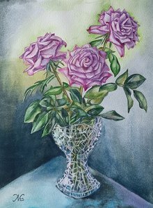 Розы натюрморт