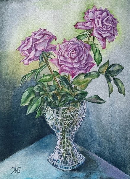 Розы натюрморт