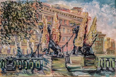 Банковский мостик. Санкт-Петербург