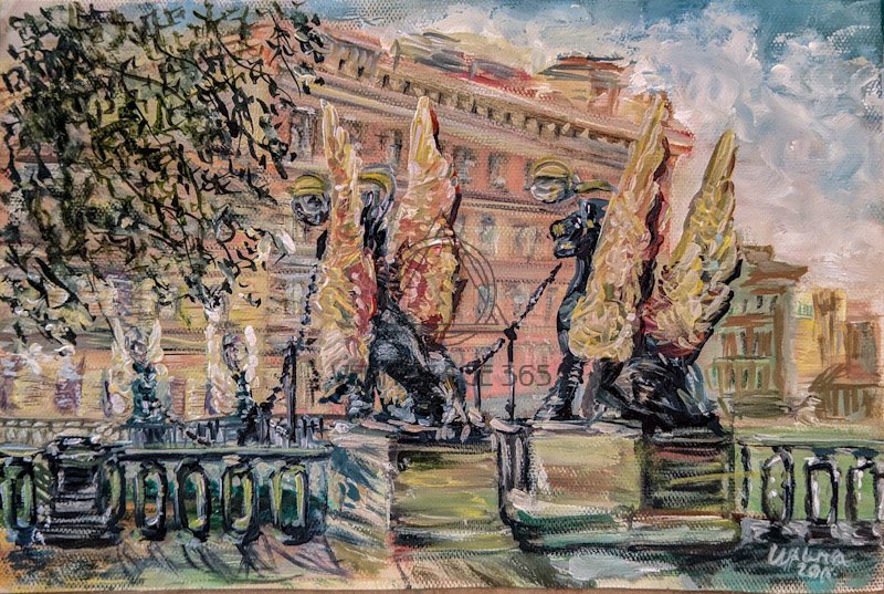 Банковский мостик. Санкт-Петербург