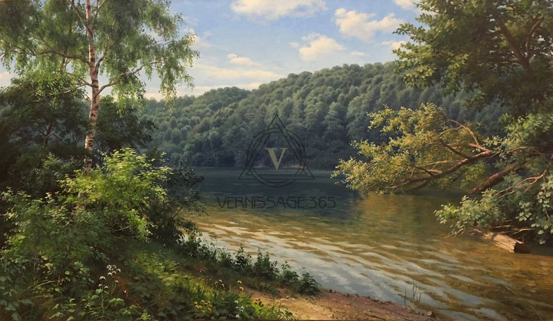 озеро в лесу